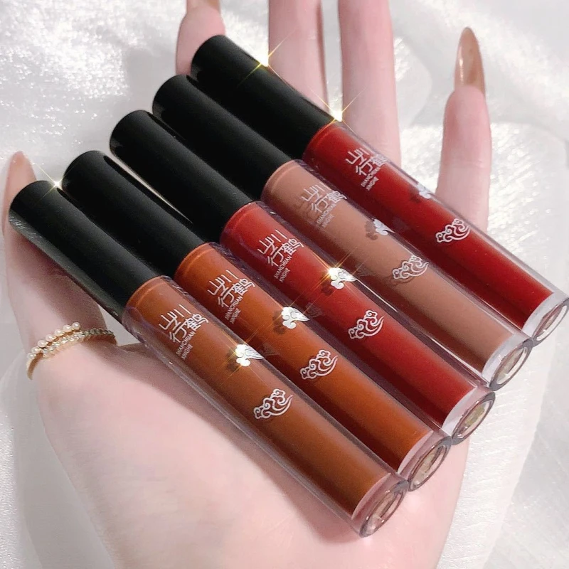 5PCS Matte Velvet Lipstick Set Cigarette Tube Lip Glaze Set Waterproof Long-Lasting Lip Tint Chinese Style Makeup 5 Colors TSLM1
5PCS Matte Velvet Lipstick Set Cigarette Tube Lip Glaze Set Waterproof Long-Lasting Lip Tint Chinese Style Makeup 5 Colors TSLM1