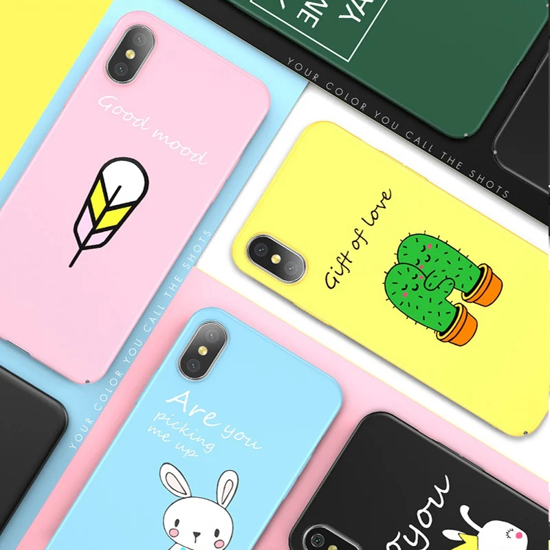Матовый чехол для iPhone 11 Pro Max X XR XS тонкий жесткий 5 5S SE 2020 6 6S 7 8 Plus|Бамперы| |