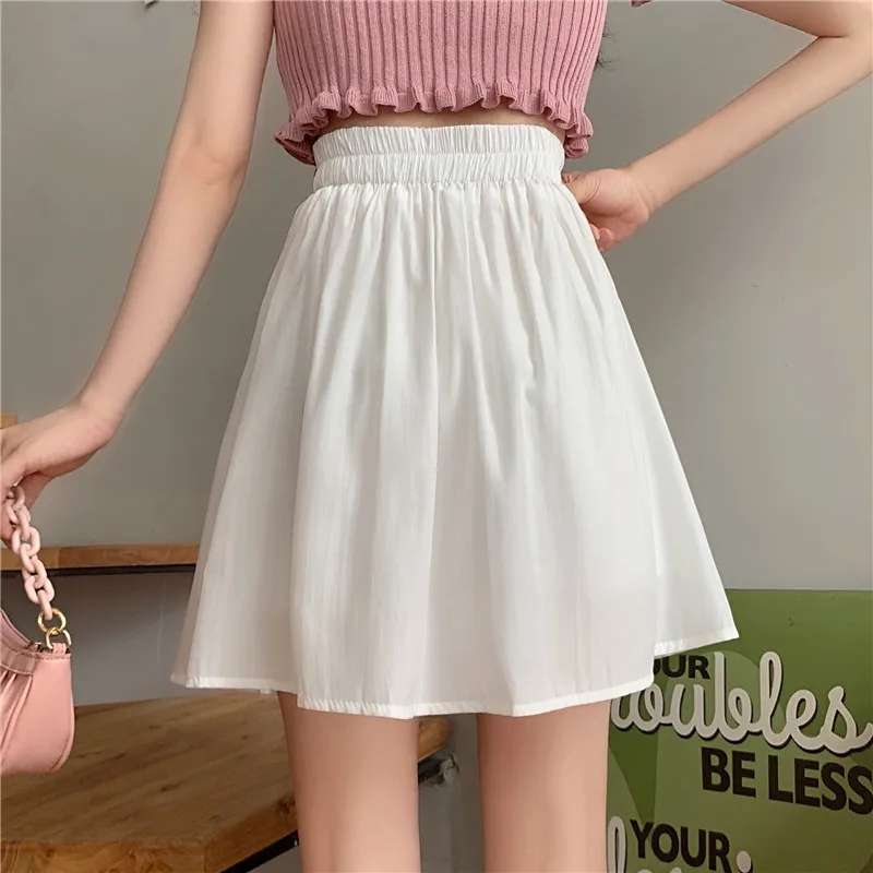 Skirt Temperament White Skirt Female Summer New Skirt Korean Style High Waist Slimming Casual Casual A-line Skirt 
Skirt Temperament White Skirt Female Summer New Skirt Korean Style High Waist Slimming Casual Casual A-line Skirt