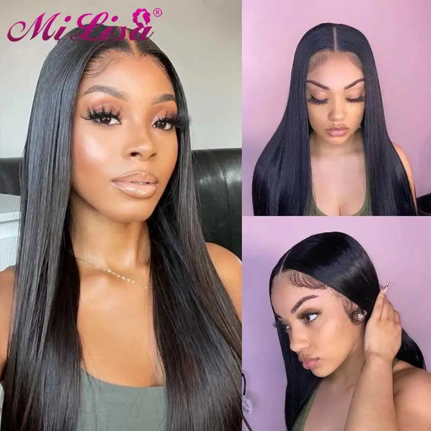 Straight Lace Front Wig Middle Part Transparent 10-30 Inch Lace Frontal Wigs Straight Brazilian Human Hair Wigs Lace Frontal Wig
Straight Lace Front Wig Middle Part Transparent 10-30 Inch Lace Frontal Wigs Straight Brazilian Human Hair Wigs Lace Frontal Wig