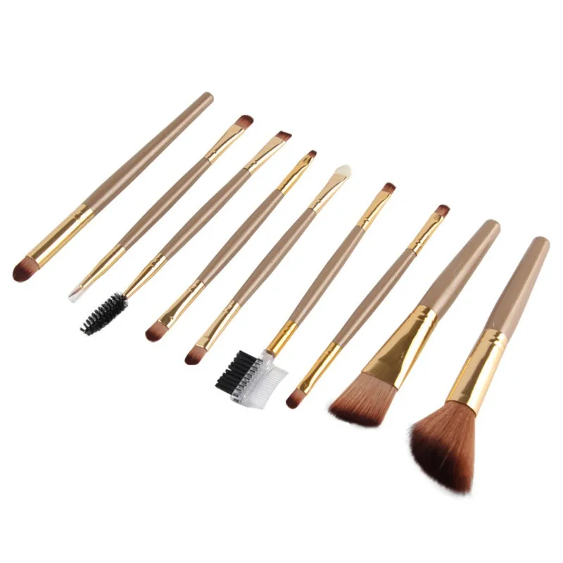est 9pcs/Set Pro Makeup Brush Kit Foundation Powder Eyebrow Eye Shadow Brushes Tool
est 9pcs/Set Pro Makeup Brush Kit Foundation Powder Eyebrow Eye Shadow Brushes Tool