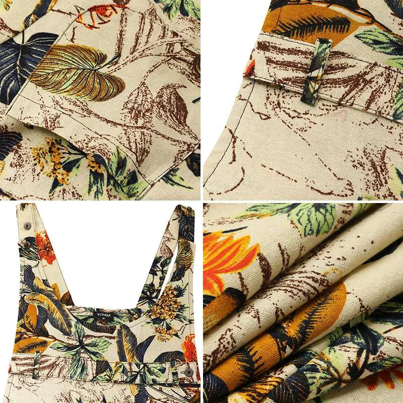 Rompers Women Jumpsuits VONDA 2021 Casual Cotton Floral Printed Playsuits Loose OL Office Overalls Vintage Print Pantalones
Rompers Women Jumpsuits VONDA 2021 Casual Cotton Floral Printed Playsuits Loose OL Office Overalls Vintage Print Pantalones