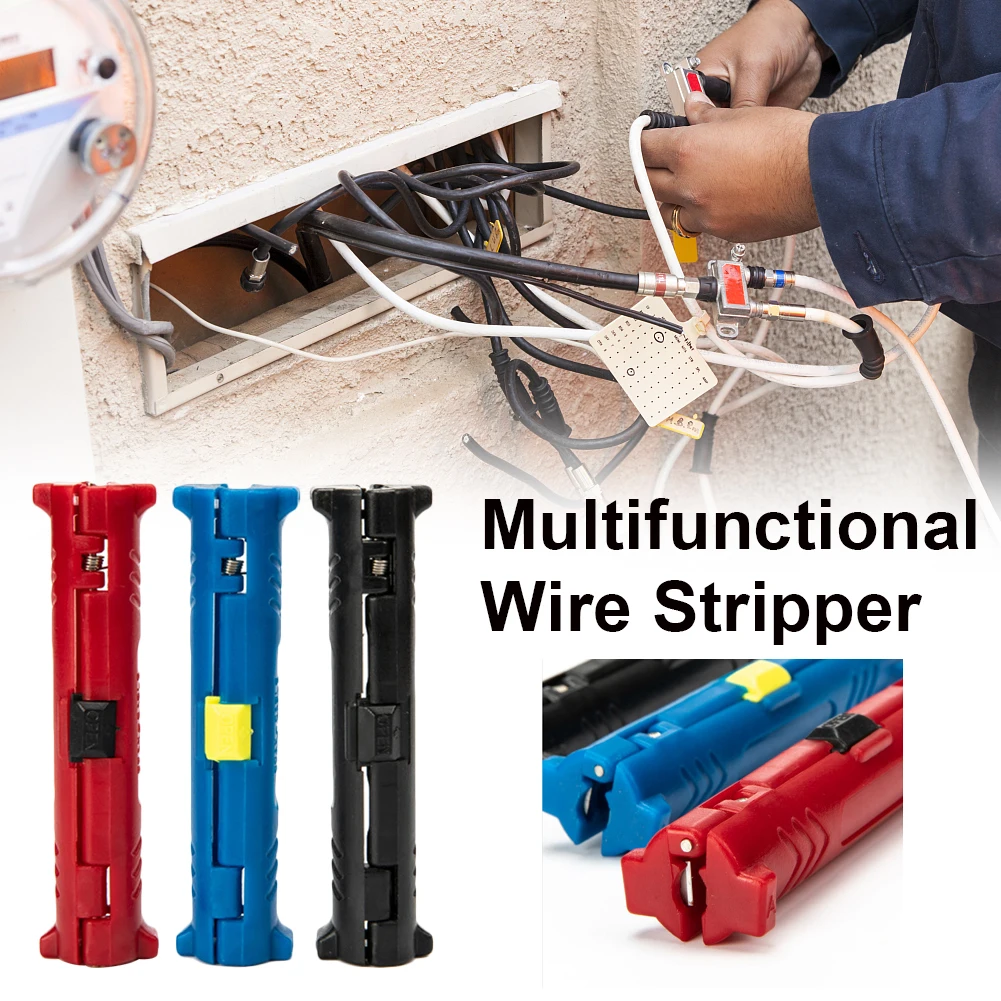 Cable Stripping Tool Heavy Duty Wire Stripper Cable Stripper Coaxial Cable Stripper for Coax, Network, and Telephone Cables
Cable Stripping Tool Heavy Duty Wire Stripper Cable Stripper Coaxial Cable Stripper for Coax, Network, and Telephone Cables