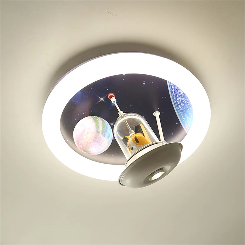 Nordic Children's Room Cartoon LED Space Ceiling Light Boy and Girl Bedroom Study Kindergarten Creative Decoration Ceiling Lamps
Nordic Children's Room Cartoon LED Space Ceiling Light Boy and Girl Bedroom Study Kindergarten Creative Decoration Ceiling Lamps