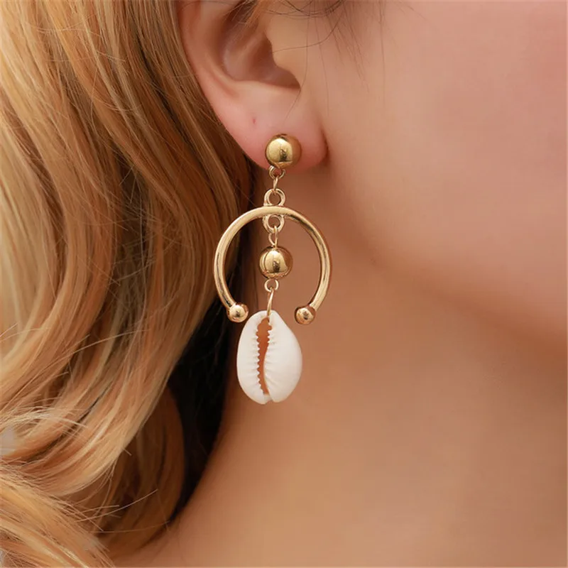 ONEVAN Natural Shell Cowrie Dangle Earring for Women Chic Boho Bohemian Conch Earrings Femme Aretes Dropshipping Jewelry
ONEVAN Natural Shell Cowrie Dangle Earring for Women Chic Boho Bohemian Conch Earrings Femme Aretes Dropshipping Jewelry