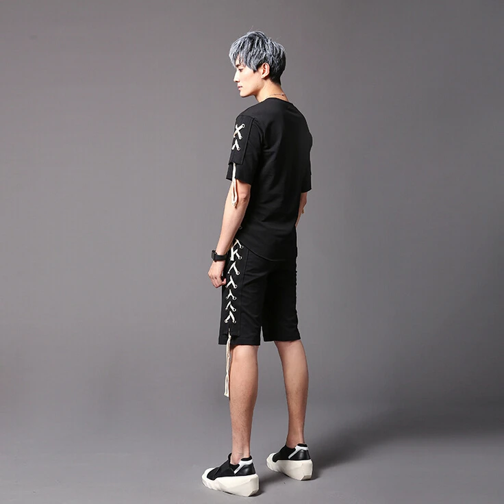 Men fashion personality side lacing hip hop punk shorts hairstylist vintage short pants mens night club stage costume bermuda
Men fashion personality side lacing hip hop punk shorts hairstylist vintage short pants mens night club stage costume bermuda