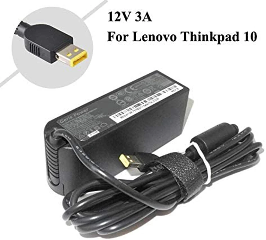 12V 3A 36W Laptop AC Power Adapter Compatible with Lenovo ThinkPad 10 Helix 2 4X20E75066 TP00064A Tablet Charger
12V 3A 36W Laptop AC Power Adapter Compatible with Lenovo ThinkPad 10 Helix 2 4X20E75066 TP00064A Tablet Charger