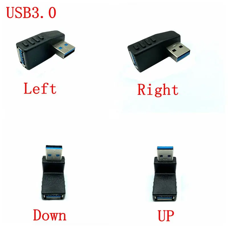 90 Degree Left Right Angled USB 2.0/3.0 A Male To Female Adapter Connector For Laptop PC
90 Degree Left Right Angled USB 2.0/3.0 A Male To Female Adapter Connector For Laptop PC