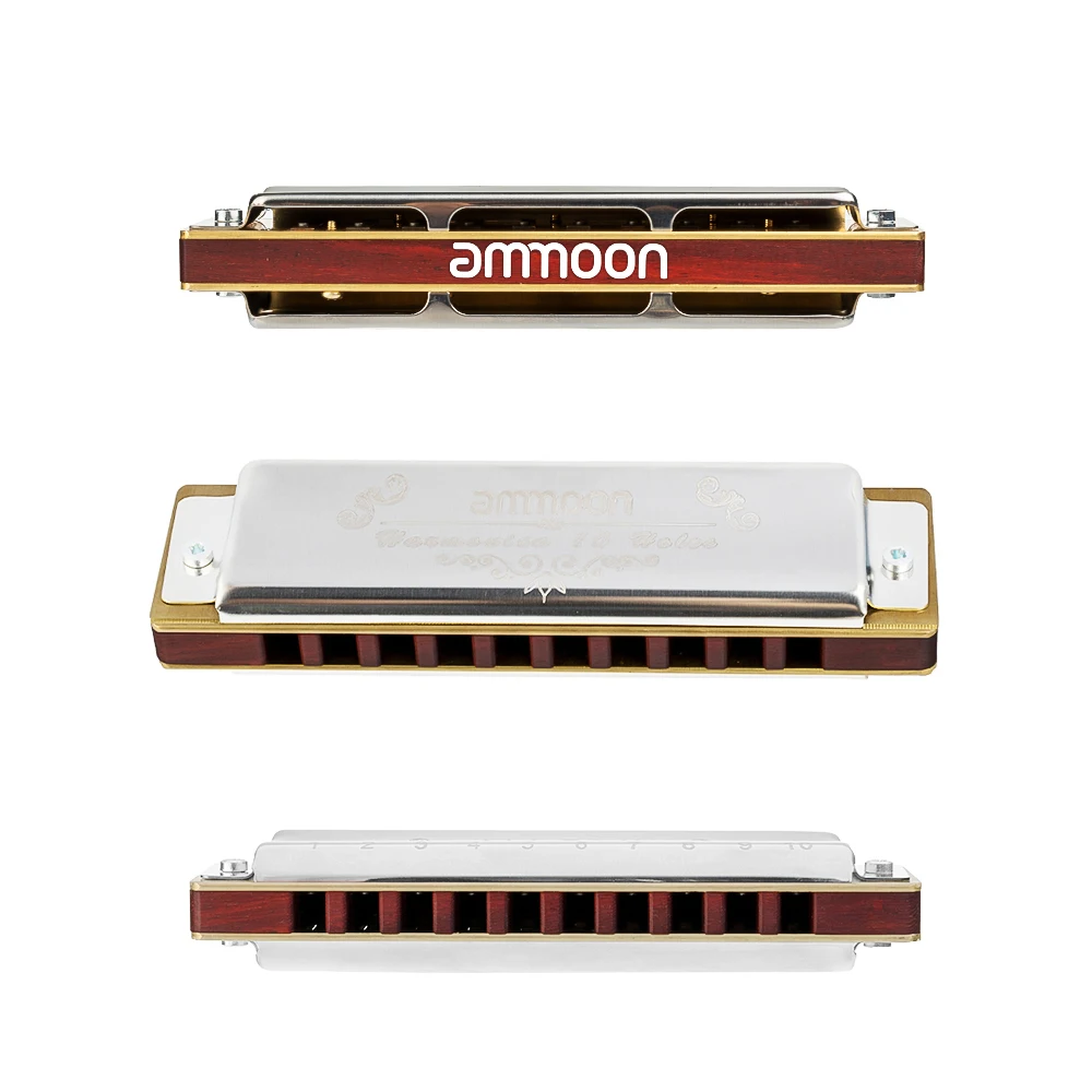 ammoon Harmonica of C Key 10 Holes 20 Tones Professional Diatonic Harmonica with Storage Case Cleaning Cloth for Beginners
ammoon Harmonica of C Key 10 Holes 20 Tones Professional Diatonic Harmonica with Storage Case Cleaning Cloth for Beginners