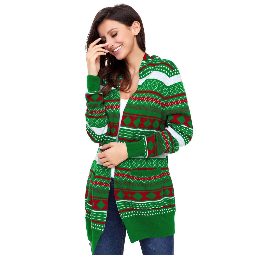 Maketina New Fashion Long Plus Size Cardigan Sweater Fall Women Fall Knitwear Oversized Women Christmas Style Cardigan Sweater 
Maketina New Fashion Long Plus Size Cardigan Sweater Fall Women Fall Knitwear Oversized Women Christmas Style Cardigan Sweater