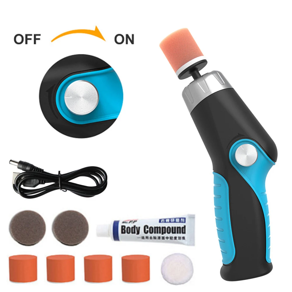 60W Mini Electric Buffer Polisher 8500RPM Variable Speed Car Polishing Machine with Polishing Pads for Car Polishing Grinding
60W Mini Electric Buffer Polisher 8500RPM Variable Speed Car Polishing Machine with Polishing Pads for Car Polishing Grinding