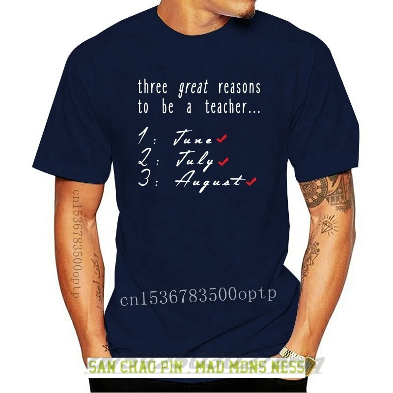 Three Reasons To Be A Teacher T-Shirt Premium Cotton School 019 New Fashion T-Shirt Short Sleeve Design Your Own T Shirt
Three Reasons To Be A Teacher T-Shirt Premium Cotton School 019 New Fashion T-Shirt Short Sleeve Design Your Own T Shirt