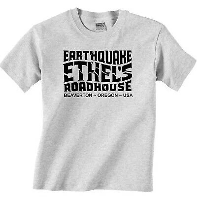 Earthquake Ethel's Beaverton Oregon T-shirt
Earthquake Ethel's Beaverton Oregon T-shirt