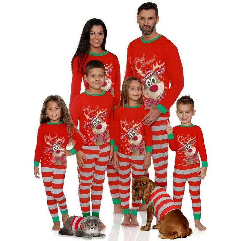 2021 Best Christmas Family Pajamas 2-Piece Set Christmas Family Matching Pajamas Set Stripe Sleepwear
2021 Best Christmas Family Pajamas 2-Piece Set Christmas Family Matching Pajamas Set Stripe Sleepwear