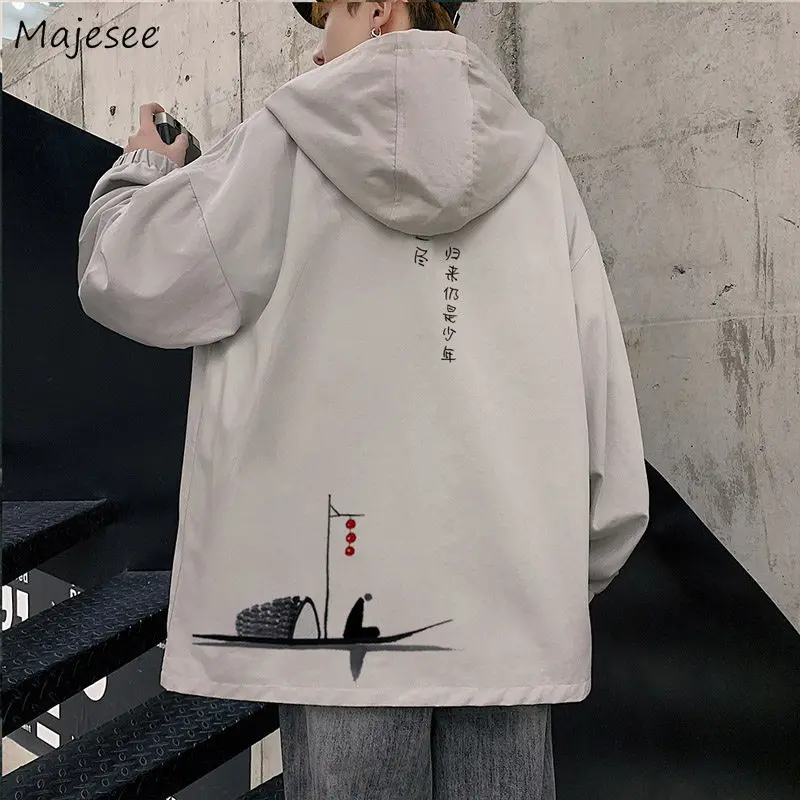 Printed Jackets Men Zipper Oversize Hooded Students Autumn Wind-proof New-arrival Retro All-match Hombre Outwear Trendy Comfort
Printed Jackets Men Zipper Oversize Hooded Students Autumn Wind-proof New-arrival Retro All-match Hombre Outwear Trendy Comfort