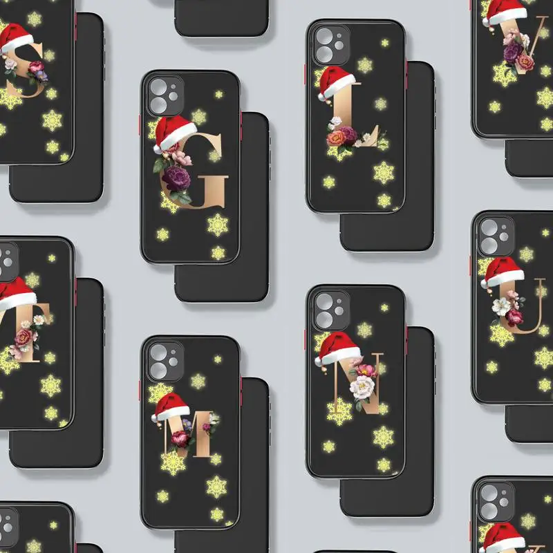 Christmas Flower 26 Name Letters Initial Phone Case matte transparent For iphone 7 8 11 12 plus mini x xs xr pro max cover
Christmas Flower 26 Name Letters Initial Phone Case matte transparent For iphone 7 8 11 12 plus mini x xs xr pro max cover