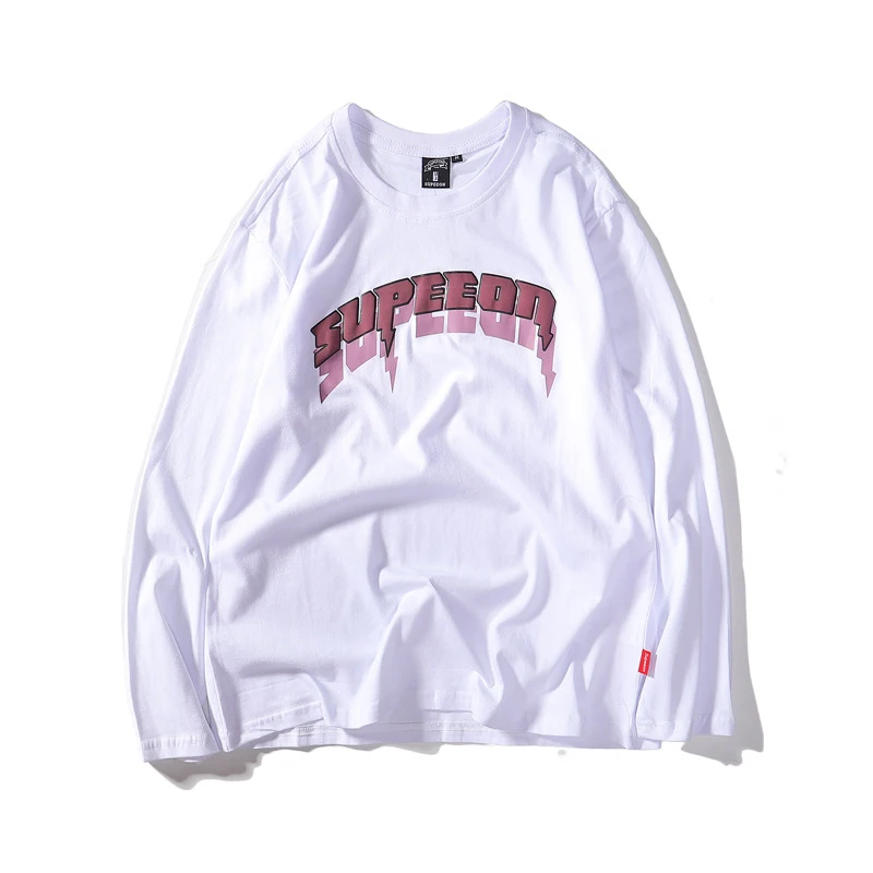 Men's Oversized Casual T-shirt Japanese Retro Letter Printing Couple Pullover Round Neck Long-sleeved Top 100% Cotton 2021 New
Men's Oversized Casual T-shirt Japanese Retro Letter Printing Couple Pullover Round Neck Long-sleeved Top 100% Cotton 2021 New