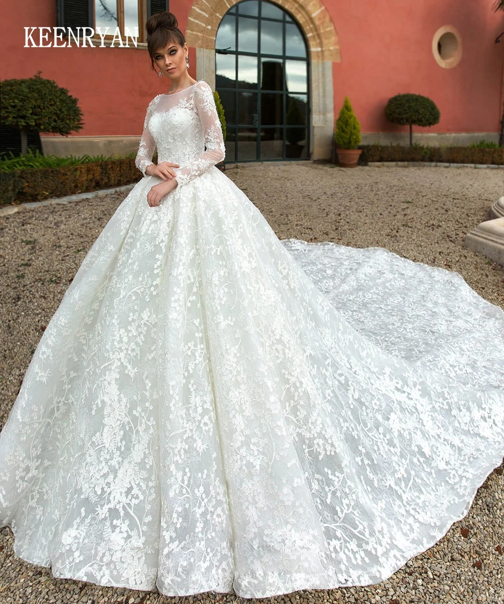 Sexy Beaded Lace Wedding Dress 2020 Long Sleeve Scoop Robe De Mariee Custom Make Plus Size Vestido De Novia Wedding Gowns
Sexy Beaded Lace Wedding Dress 2020 Long Sleeve Scoop Robe De Mariee Custom Make Plus Size Vestido De Novia Wedding Gowns