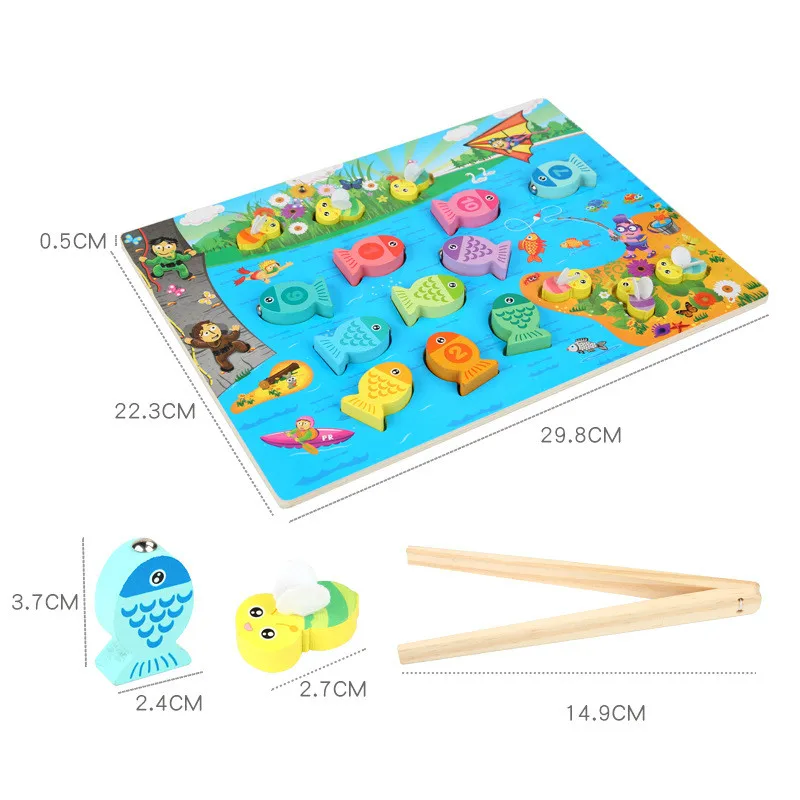 New Montessori Children's Magnetic Fishing Toy Baby Early Education Multifunctional Brain-playing Parent-child Game Toy
New Montessori Children's Magnetic Fishing Toy Baby Early Education Multifunctional Brain-playing Parent-child Game Toy