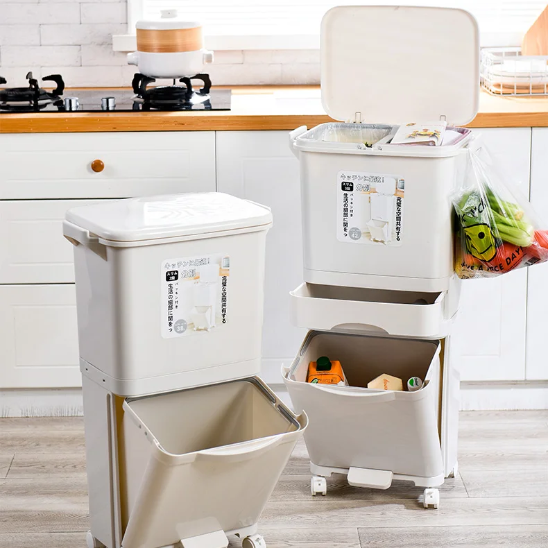 Japanese Style Trash Can Classified Large Kitchen Creative Food Plastic Trash Can Waterproof Cubo Basura Home Products DG50WB
Japanese Style Trash Can Classified Large Kitchen Creative Food Plastic Trash Can Waterproof Cubo Basura Home Products DG50WB