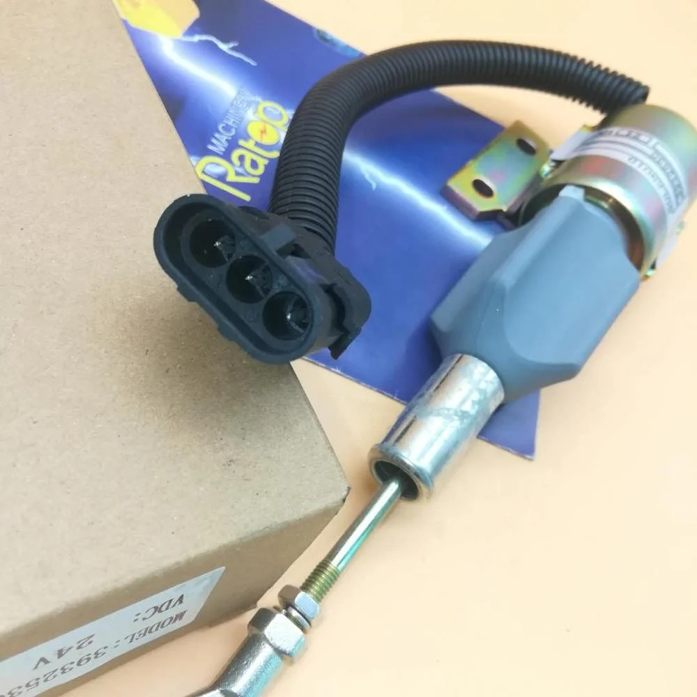 R220-5 STOP SOLENOID 3932530 with 24V 
R220-5 STOP SOLENOID 3932530 with 24V