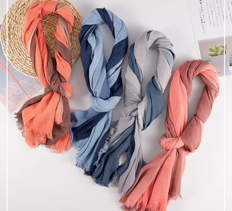 2019 New Cotton Gradient Color Fringe Scarves Shawls Wrap Women Long Soft Muslim Foulard Scarf Hijab 11 Color Free Shipping
2019 New Cotton Gradient Color Fringe Scarves Shawls Wrap Women Long Soft Muslim Foulard Scarf Hijab 11 Color Free Shipping