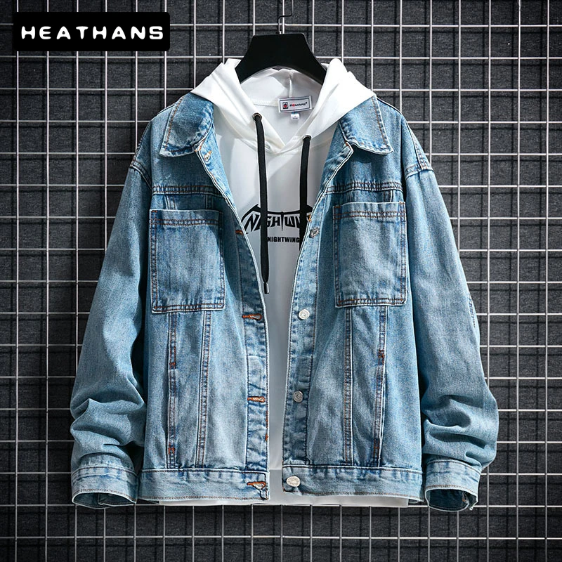 Men's Blue Denim Jackets Male Spring Autumn Handsome Jean Jacket Mens Japanese Style Vintage Loose Casual Long Sleeves Clothing
Men's Blue Denim Jackets Male Spring Autumn Handsome Jean Jacket Mens Japanese Style Vintage Loose Casual Long Sleeves Clothing