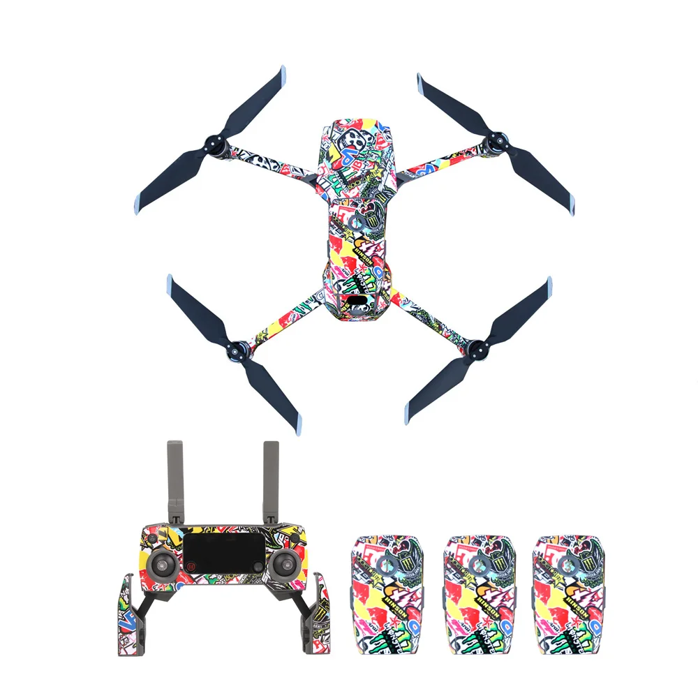 Крутая ПВХ наклейка на кожу полная для DJI Mavic 2 Pro/Zoom Drone Защитная пленка тела +