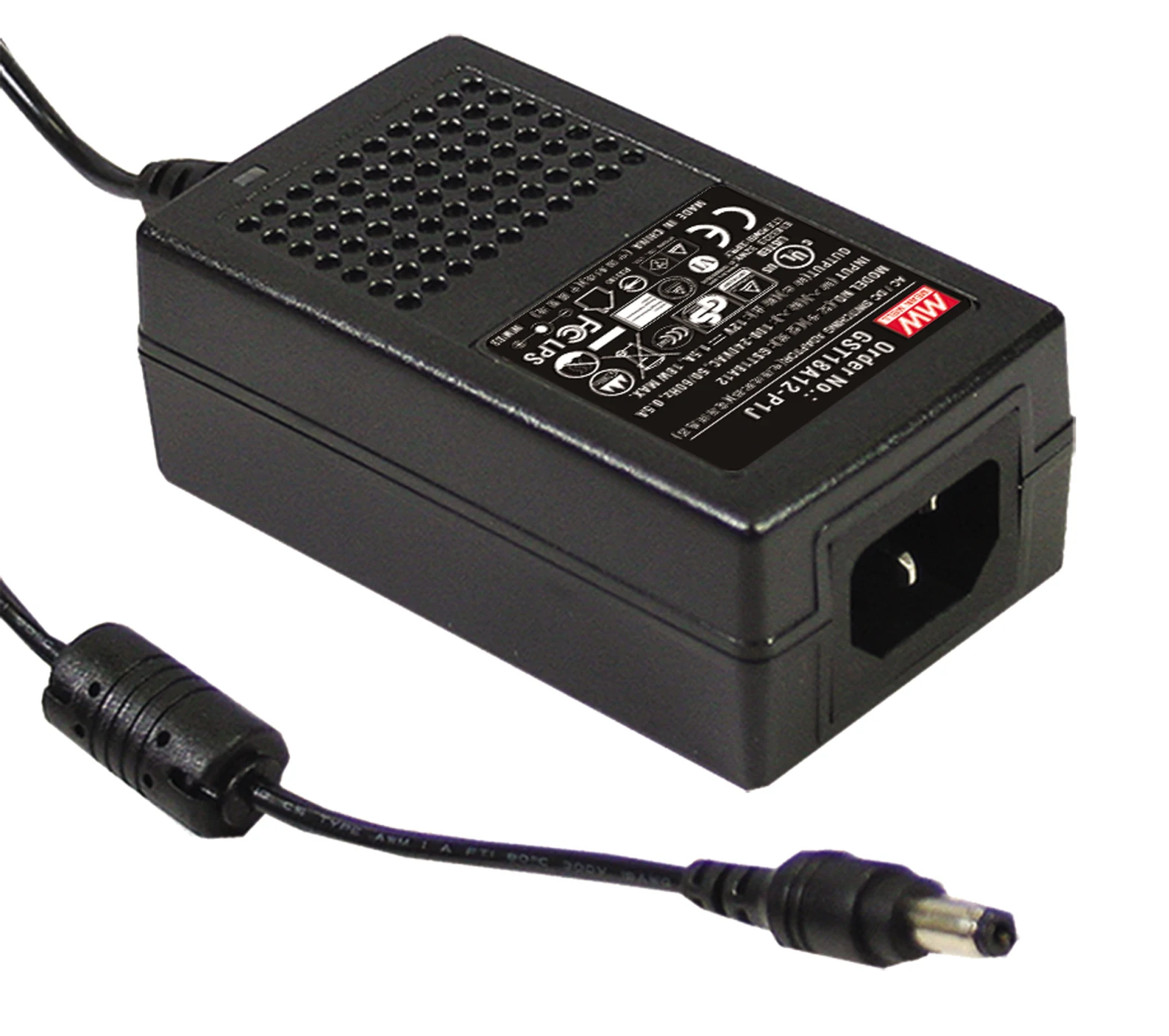 MEAN WELL GST18A12 P1J 12 В 1.5A meanwell GST18A 18 Вт AC DC промышленный адаптер 3 штекера