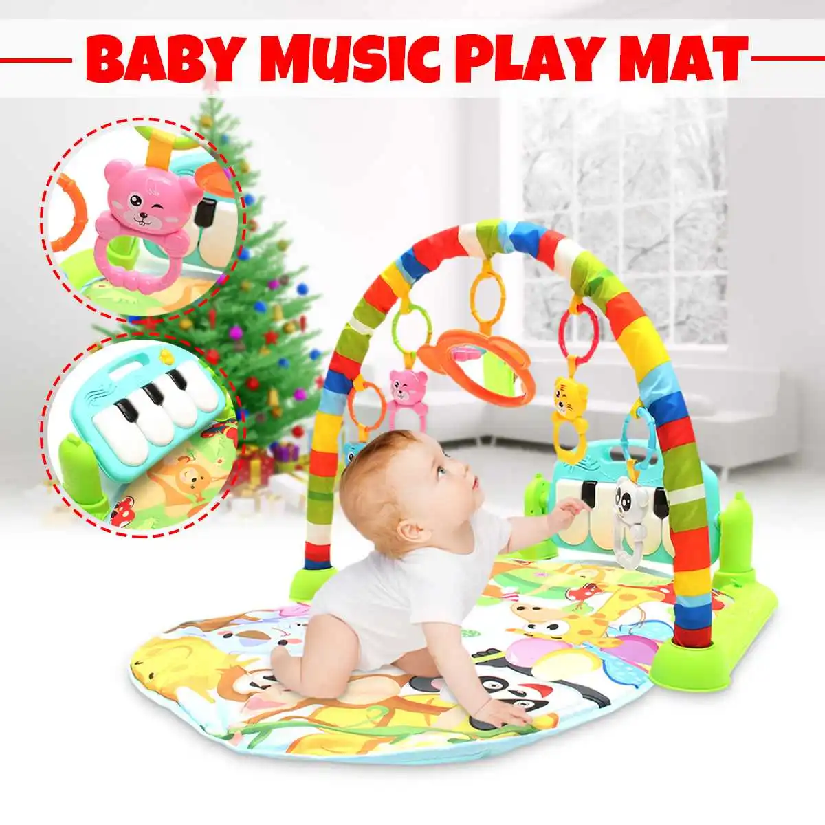 Play Mat Baby Carpet Music Puzzle Mat With Piano Keyboard Educational Rack Toys Infant Fitness Crawling Mat Gift For Kids Gym
Play Mat Baby Carpet Music Puzzle Mat With Piano Keyboard Educational Rack Toys Infant Fitness Crawling Mat Gift For Kids Gym