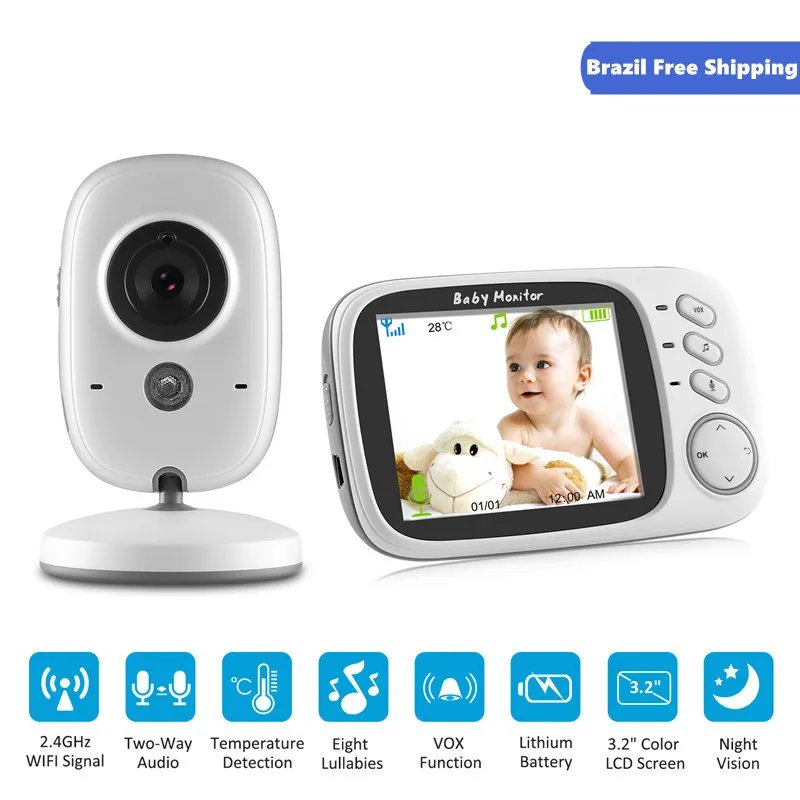 Lullaby 3.2 Inch Wireless Video Baby Monitor Night Vision Function Baby Camera Baby Phone Video & Audio VB603 Portable 2.4 Ghz
Lullaby 3.2 Inch Wireless Video Baby Monitor Night Vision Function Baby Camera Baby Phone Video & Audio VB603 Portable 2.4 Ghz