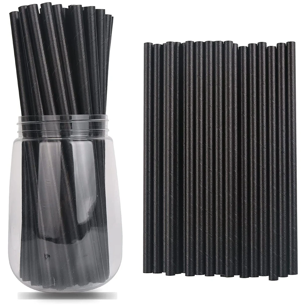 100 Pcs Black And White Paper Straws 7.75" x 0.24" 100% Biodegradable Disposable Drinking StrawsSuitable foBarsCateringEtc
100 Pcs Black And White Paper Straws 7.75" x 0.24" 100% Biodegradable Disposable Drinking StrawsSuitable foBarsCateringEtc