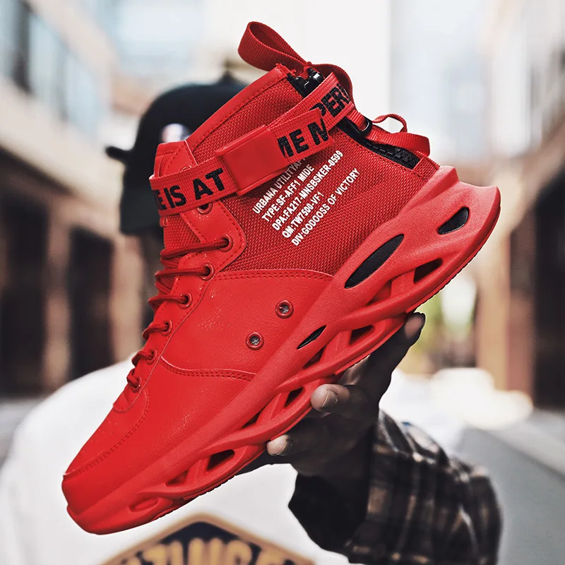 Men's Casual Shoes Red Luxury Leather Sneakers for Men Blade Hollow Design White Male Sport Shoes Soft Man Black Hiking Shoes
Men's Casual Shoes Red Luxury Leather Sneakers for Men Blade Hollow Design White Male Sport Shoes Soft Man Black Hiking Shoes