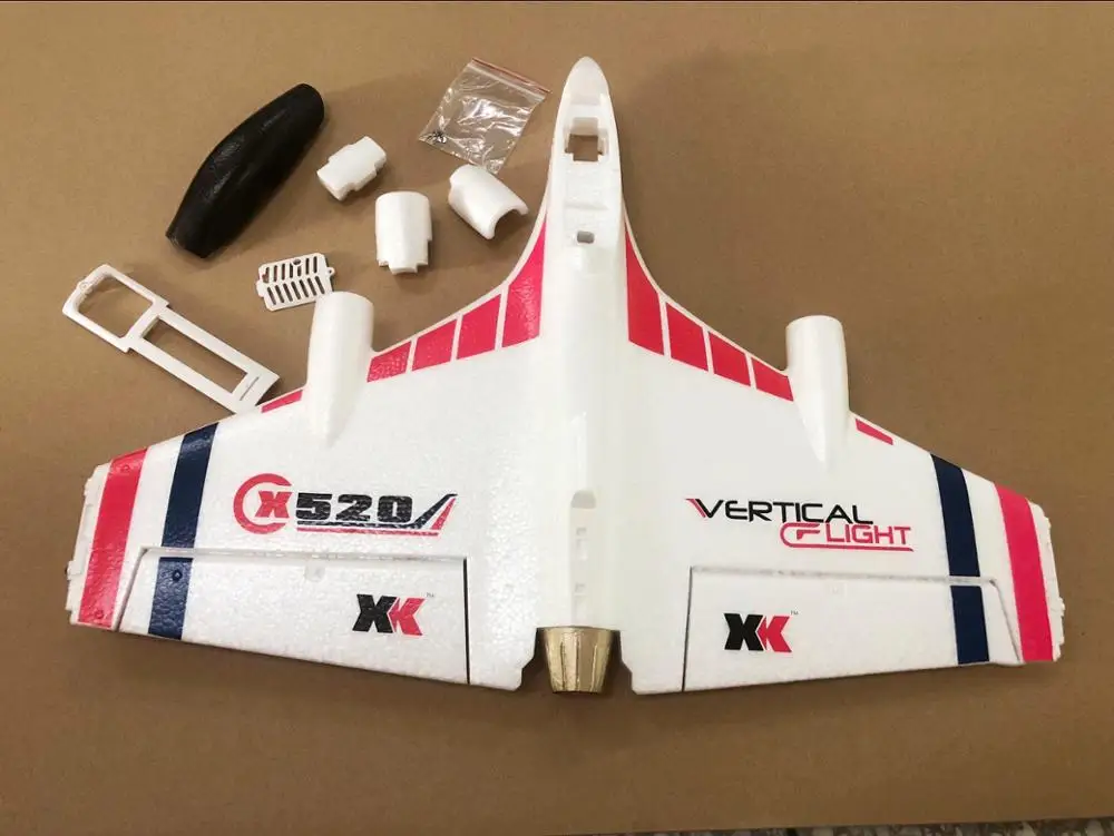 WL Toys XK X520 пенопластовый корпус Балдахина RC планер R/C Самолет Вертолет беспилотный