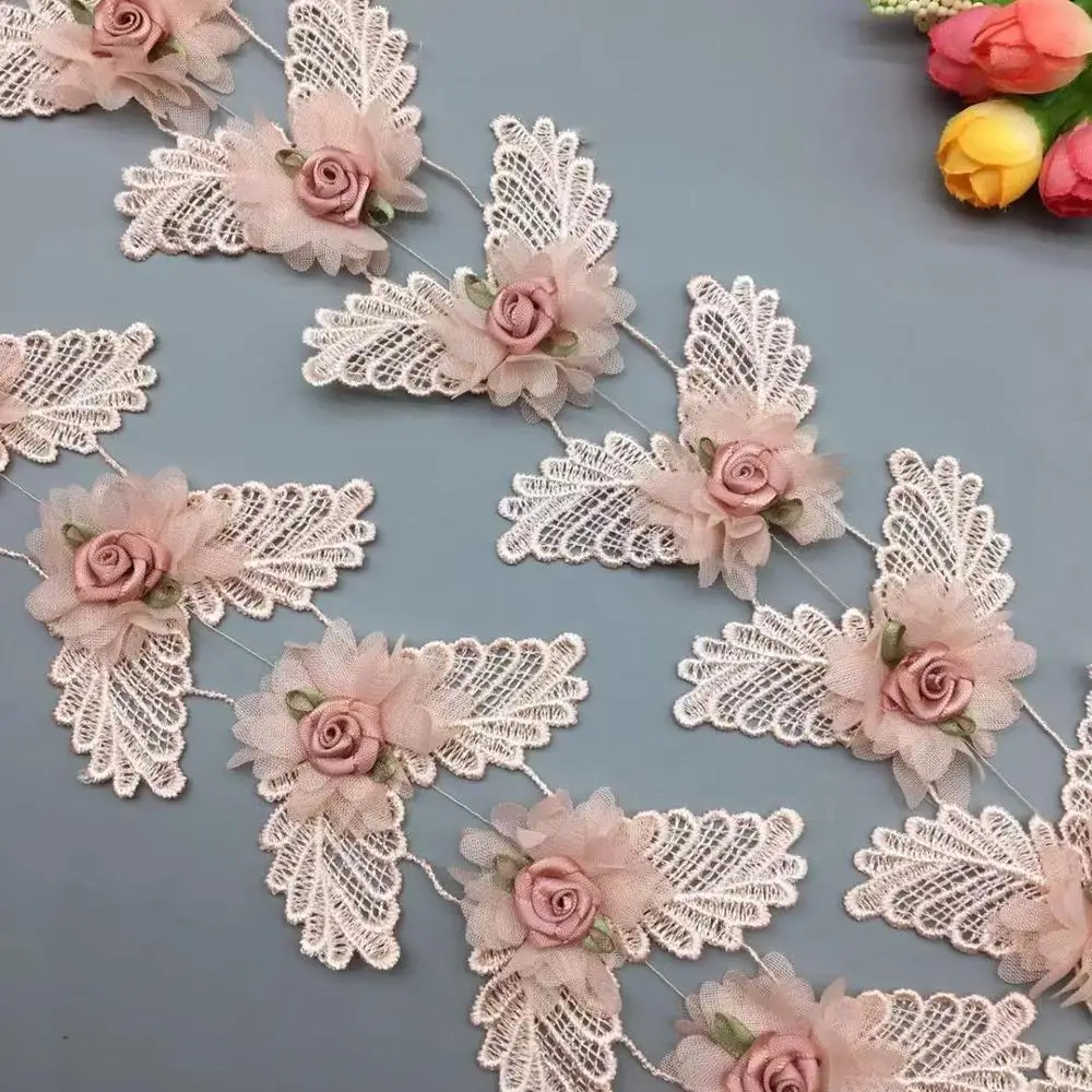 2 yards Pink 3D Flower Lace Dress for Wedding Dress Lace Trim Applique Ribbon DIY Embroidered Fabric Sewing Craft Hat Decoration
2 yards Pink 3D Flower Lace Dress for Wedding Dress Lace Trim Applique Ribbon DIY Embroidered Fabric Sewing Craft Hat Decoration