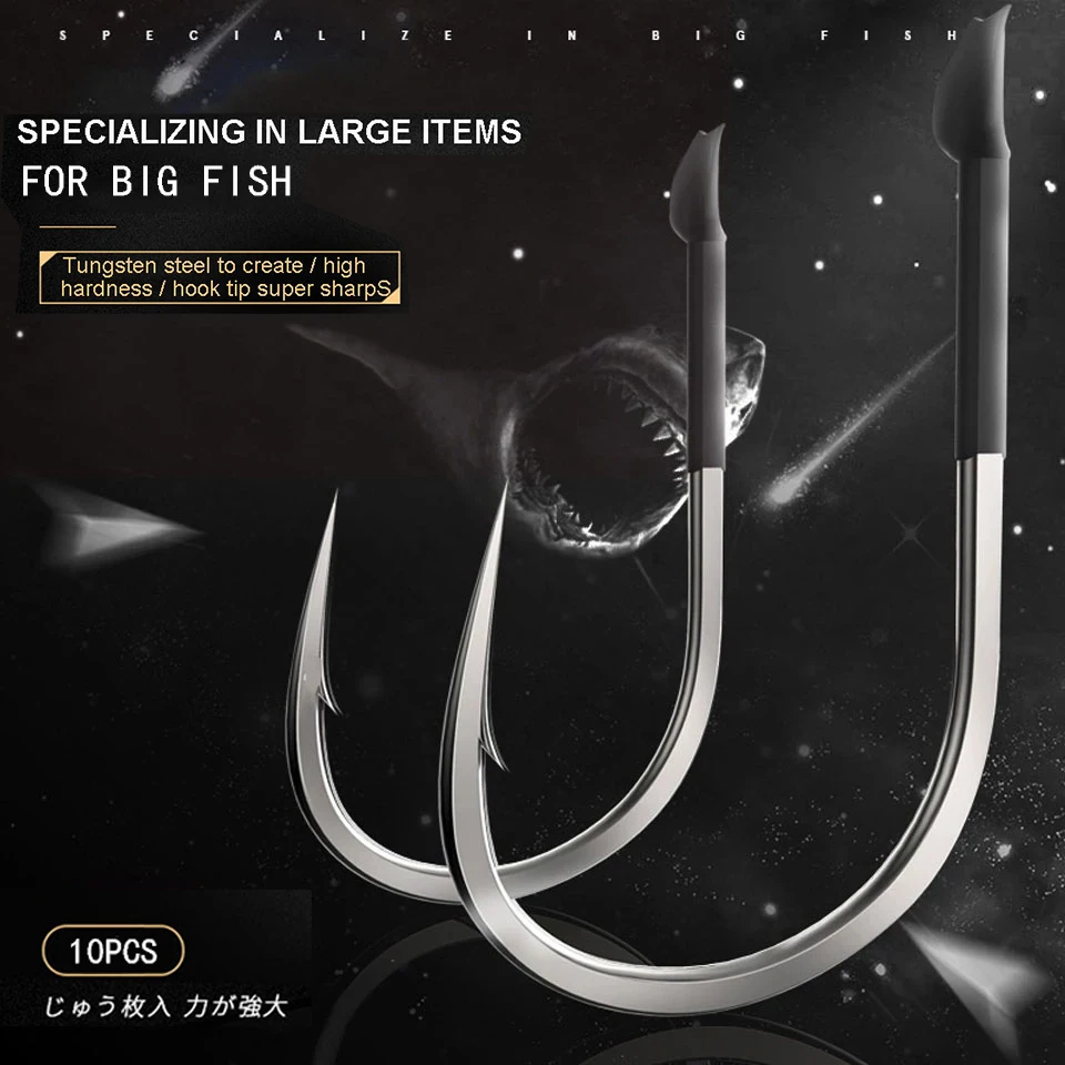 10pcs/Lot High Quality Tungsten Fishing Hooks Sturdier Sea Fishing Fishhooks Lures Carp Fishing Tackle Accessories For Big Fish
10pcs/Lot High Quality Tungsten Fishing Hooks Sturdier Sea Fishing Fishhooks Lures Carp Fishing Tackle Accessories For Big Fish