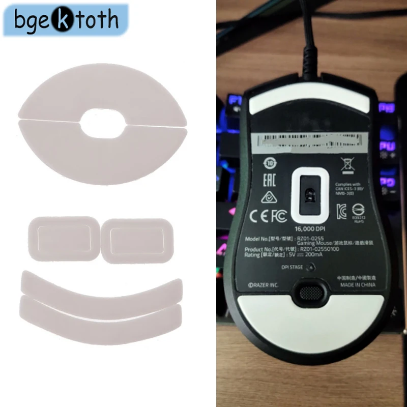 2 Sets/pack Tiger Gaming Mouse Feet Mouse Skate For Razer Viper Mouse White/Blakc Mouse Smooth Glides Curve Edge
2 Sets/pack Tiger Gaming Mouse Feet Mouse Skate For Razer Viper Mouse White/Blakc Mouse Smooth Glides Curve Edge