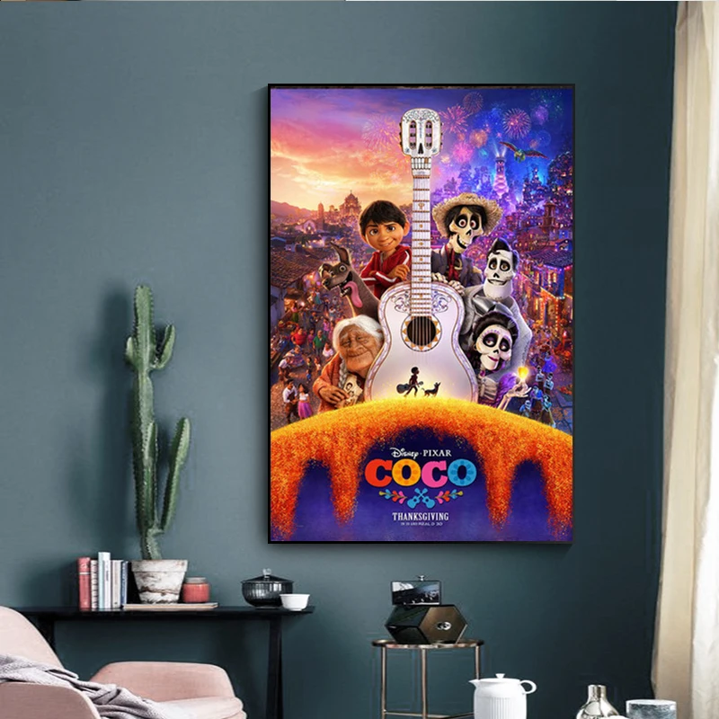 Disney Classic Movie COCO Canvas Painting Wall Art Posters and Prints Cuadros Wall Art Pictures for Living Room Home Decoration
Disney Classic Movie COCO Canvas Painting Wall Art Posters and Prints Cuadros Wall Art Pictures for Living Room Home Decoration