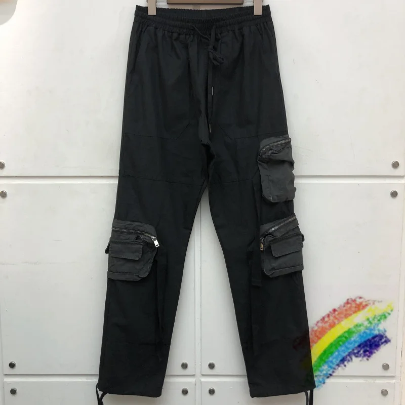Black Multi-pocket Pants Men Women Top Quality Drawstring Cargo Multifunctional Flap Pockets Overalls
Black Multi-pocket Pants Men Women Top Quality Drawstring Cargo Multifunctional Flap Pockets Overalls