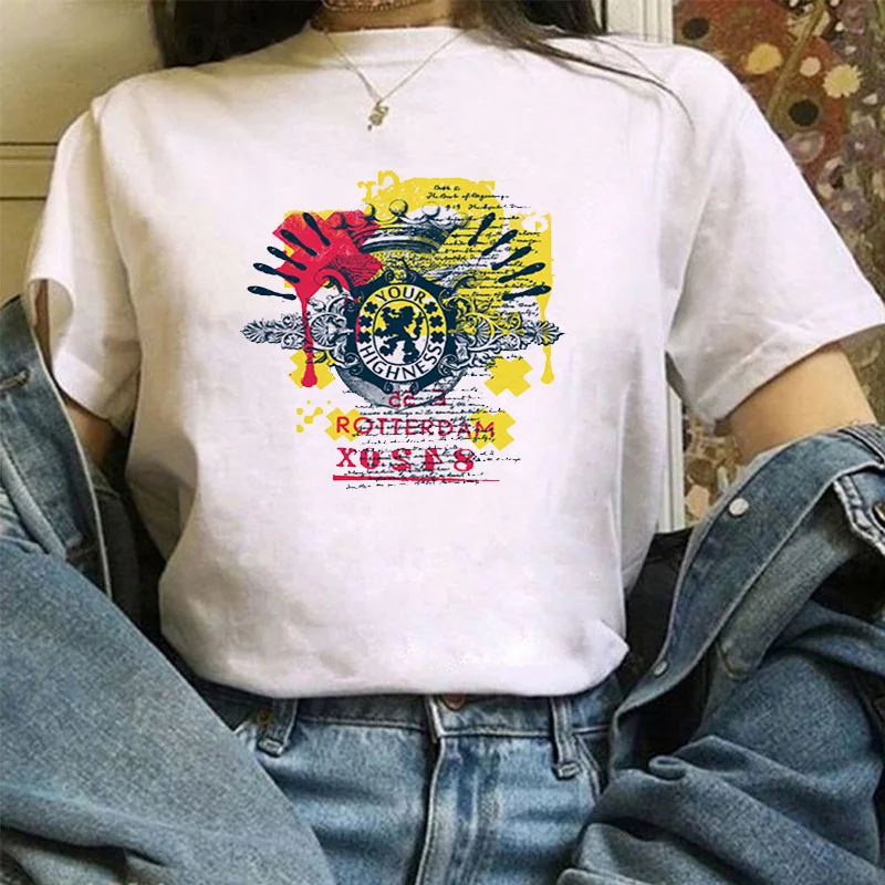 Fashion Letter Printing T-shirts Women Short Sleeve White Shirt Women-clothing With Sleeves Vintage Summer Woman Womens Tops Off 
Fashion Letter Printing T-shirts Women Short Sleeve White Shirt Women-clothing With Sleeves Vintage Summer Woman Womens Tops Off