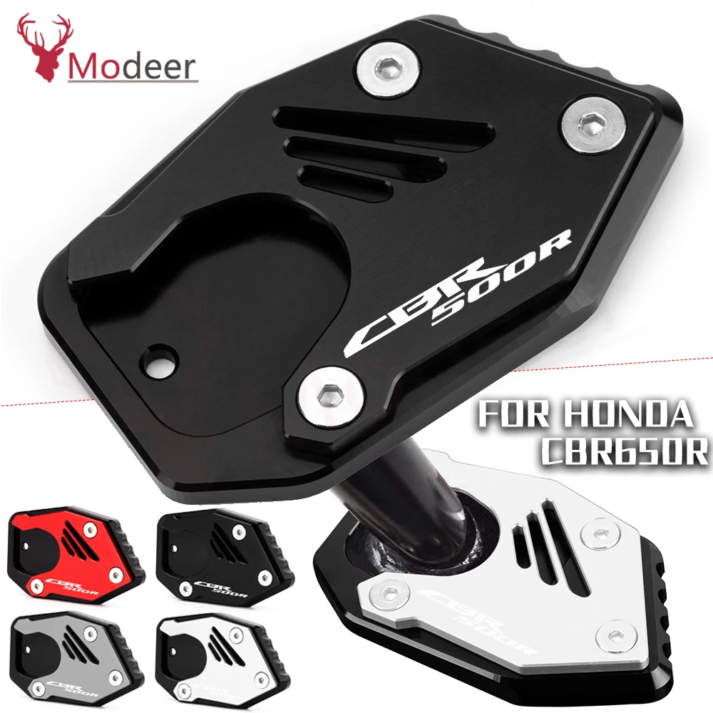 Motorcycle Accessories For Honda CBR500R CBR 500R 500 R 2013-2020 Side Stand Pad Plate Kickstand Enlarger Support Extension 
Motorcycle Accessories For Honda CBR500R CBR 500R 500 R 2013-2020 Side Stand Pad Plate Kickstand Enlarger Support Extension