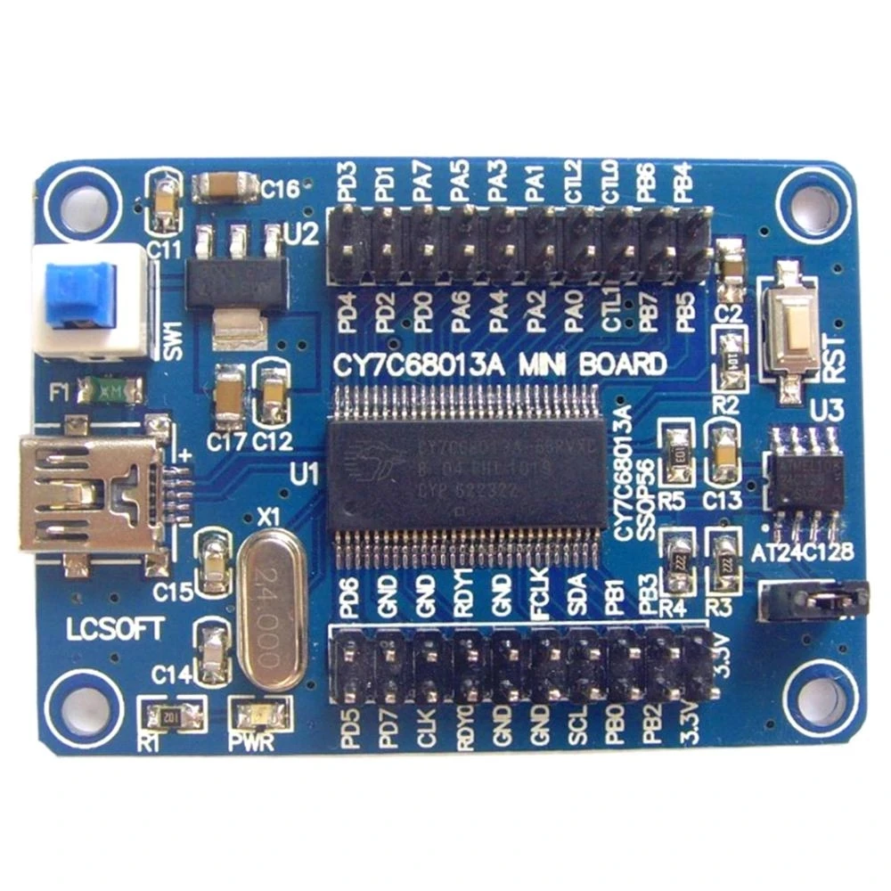USB-материнская плата параметров FX2LP CY7C68013A, логический анализатор
USB-материнская плата параметров FX2LP CY7C68013A, логический анализатор
