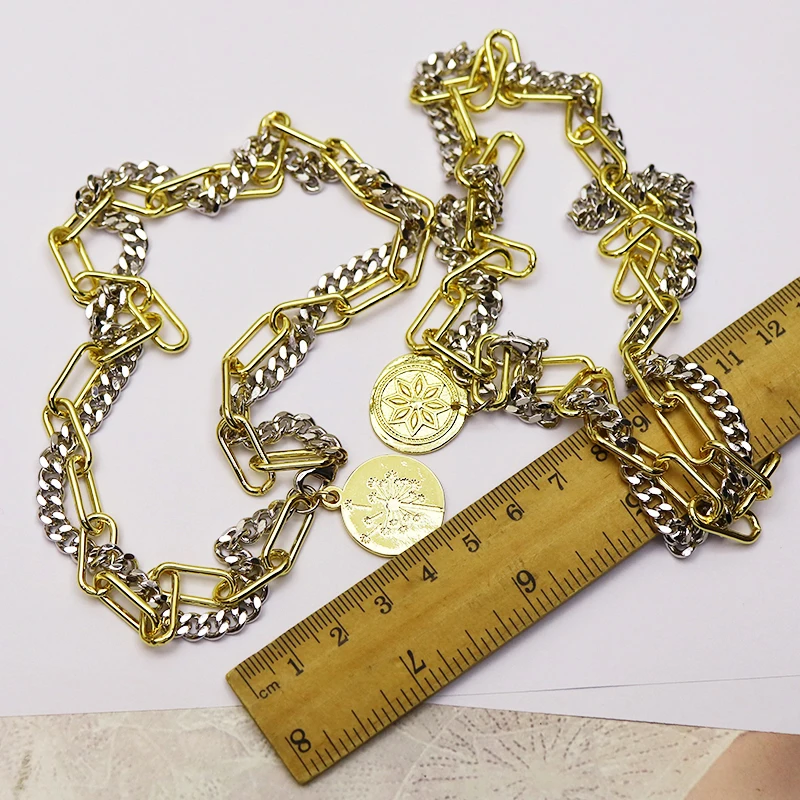 5 Stand Punk jewelry necklace exaggerating handmade Solar Pendant necklace metal necklace accessories women necklace 7371
5 Stand Punk jewelry necklace exaggerating handmade Solar Pendant necklace metal necklace accessories women necklace 7371