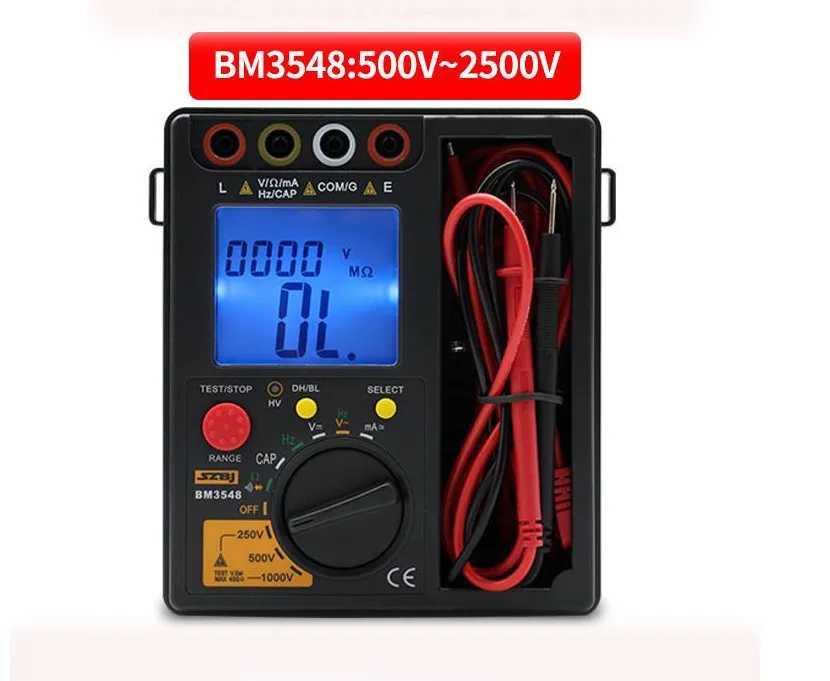 High quality Resistance Meter BM3548 2 in 1 Digital Insulation Resistance Test meter multimeter megohmmeter megger ohm tester 
High quality Resistance Meter BM3548 2 in 1 Digital Insulation Resistance Test meter multimeter megohmmeter megger ohm tester