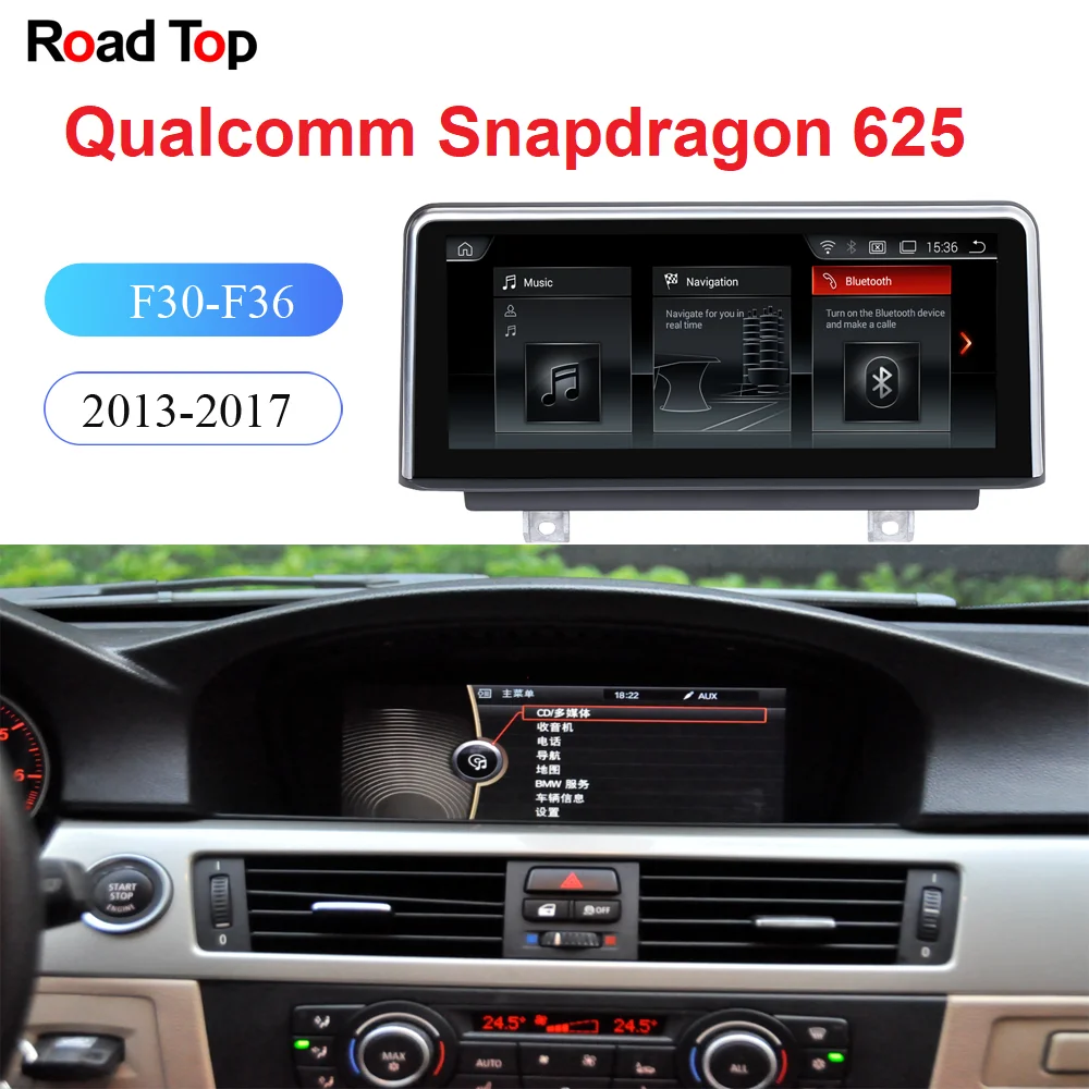 10 25 "Android 9 0 OS gps навигационный дисплей для BMW серии 3/4 F30 F36 2013 2016 сенсорный экран