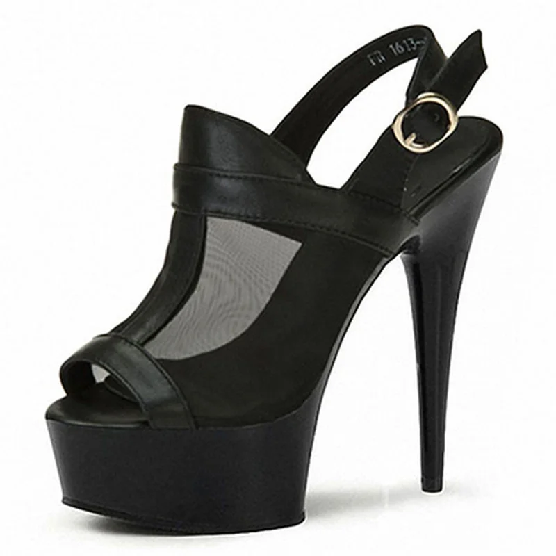 Mclubgirl 15cm Heels New Style Mesh Thick Bottom Fish Mouth Thin Heel and All Kinds of Super High Heel Sexy Sandals LYP
Mclubgirl 15cm Heels New Style Mesh Thick Bottom Fish Mouth Thin Heel and All Kinds of Super High Heel Sexy Sandals LYP