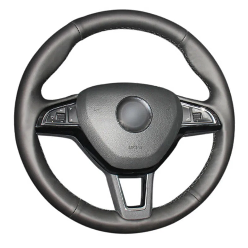 DIY Sewing-on PU Leather Steering Wheel Cover Exact Fit For Skoda Octavia 2017 Fabia 2016-2017 Rapid Superb
DIY Sewing-on PU Leather Steering Wheel Cover Exact Fit For Skoda Octavia 2017 Fabia 2016-2017 Rapid Superb