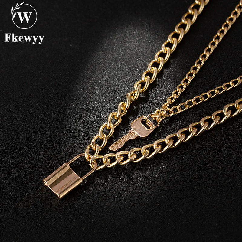 Fkewyy Goth Necklace For Women Korean Fashion Jewelry Hip Hop Key Pendants Punk 2021 Fashion Women Stainless Steel Necklace
Fkewyy Goth Necklace For Women Korean Fashion Jewelry Hip Hop Key Pendants Punk 2021 Fashion Women Stainless Steel Necklace