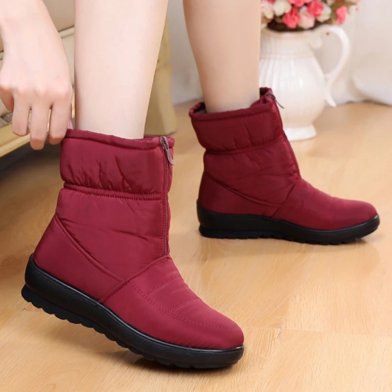 Rimocy Red Black Down Waterproof Women's Snow Boots 2021 Keep Warm Low Heels Ankle Boots Woman Front Zipper Winter Shoes Femme
Rimocy Red Black Down Waterproof Women's Snow Boots 2021 Keep Warm Low Heels Ankle Boots Woman Front Zipper Winter Shoes Femme