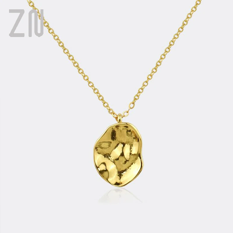 ZN Personality Design Fashion Jewelry Gifts Trendy Handmade Oval Pendant Necklaces Irregular Concave Metal Necklace for Women
ZN Personality Design Fashion Jewelry Gifts Trendy Handmade Oval Pendant Necklaces Irregular Concave Metal Necklace for Women